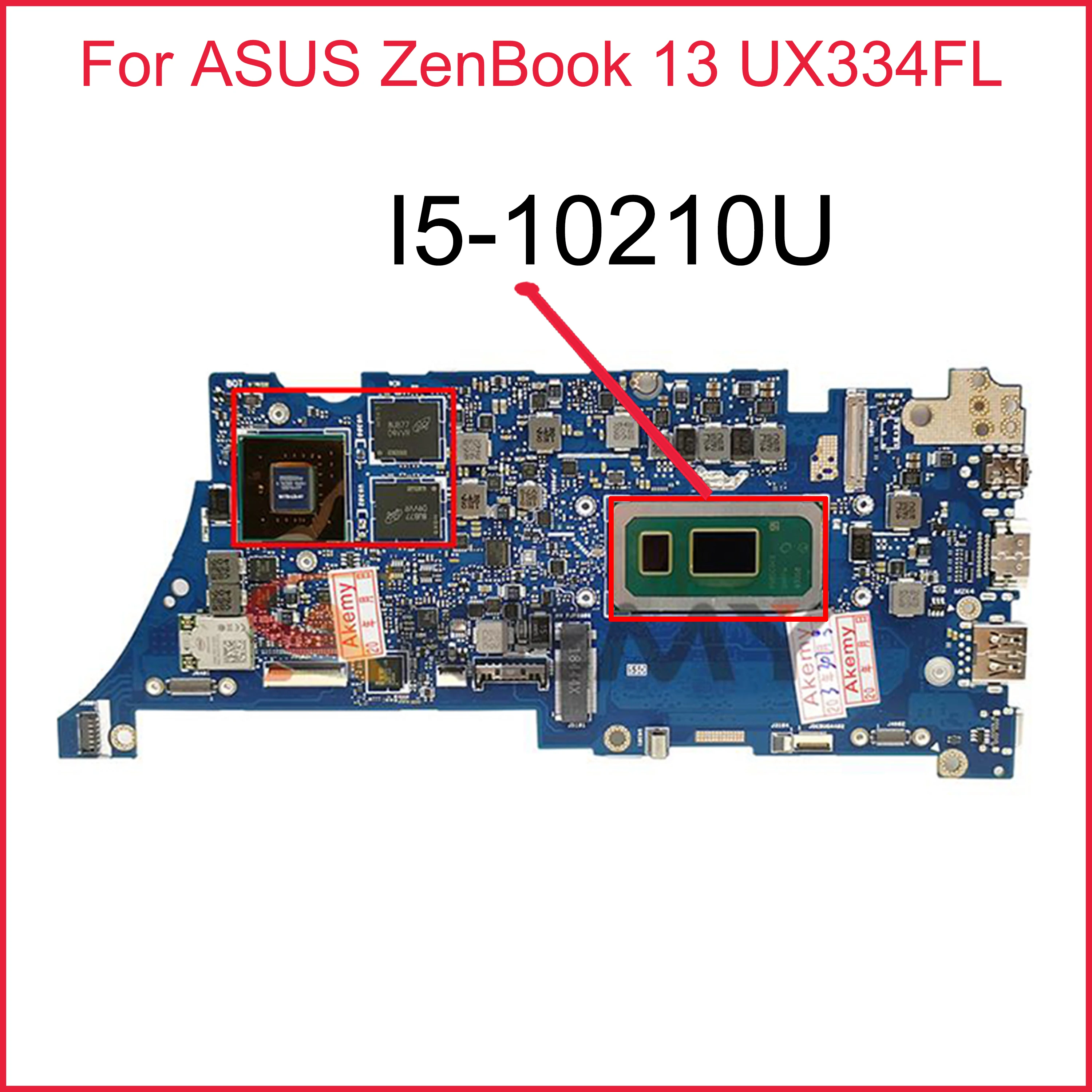 

Материнская плата для ноутбука UX334FL подходит для Asus ZenBook 13 UX334FL UX434FAC 100% оригинальная материнская плата