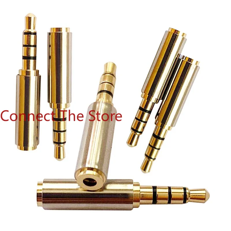 

3PCS Metal 3.5 Four-section Revolution 2.5 Female Stereo Plug Headphone Computer Socket Jack