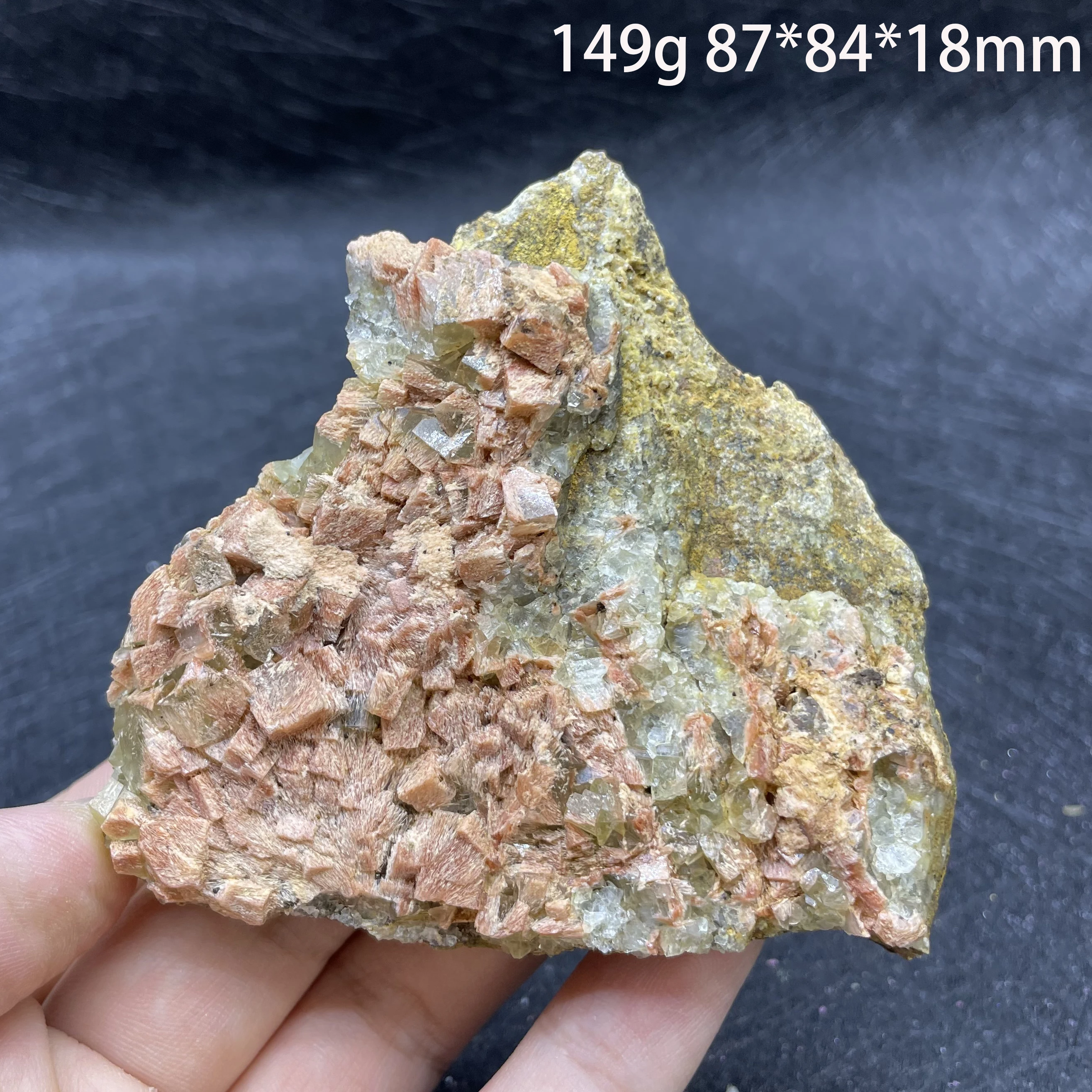 Натуральный Необработанный камень Пекин желтого цвета блестящее минеральное