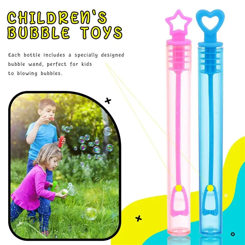 

30Pc Empty Bubble Wand Soap Bottle Tube Wedding Gifts For Guests Birthday Party Decoration Supplies Shower Kids Toy Random Color