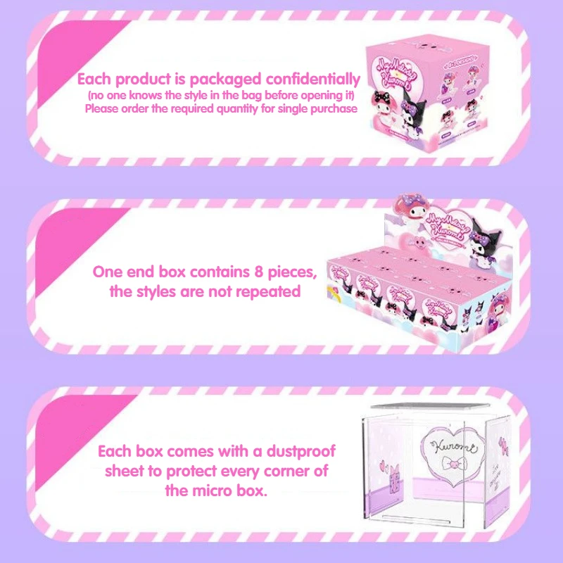 Оригинальная Sanrio серия любовных сердец искусственная курома мелодия украшение