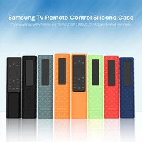 silicone remote control case with detachable lanyard non slip anti fall washable cover for samsung bn59 series tv stick
