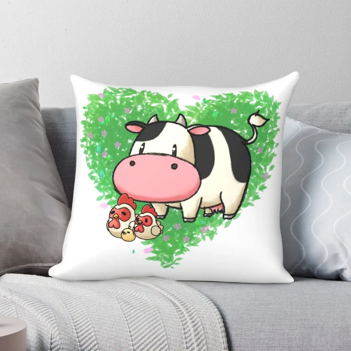

Harvest Moon Story Of Seasons Square Pillowcase Polyester Linen Velvet Printed Zip Decor Throw Pillow Case Home Cushion Cover