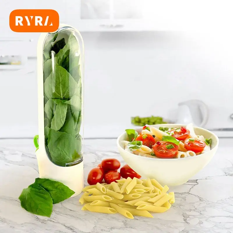 

2/3PCS White ABS Vanilla Storage Box Vanilla Freshness Cup Herb Storage Container Keep Vegetables Longer Fresh Kitchen Accessory