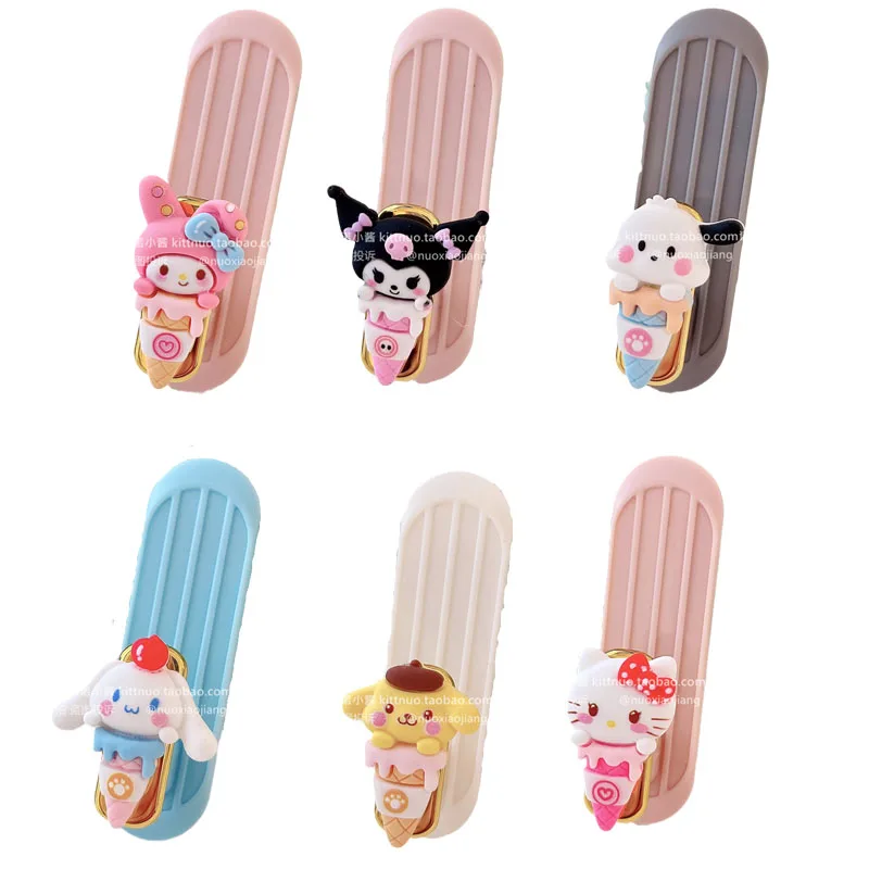 

Sanrios Anime Hook Up Kawaii Kuromi Cinnamoroll Kittys Traceless Strong No Drilling Bedroom Wall Bathroom Storage Hook Cute Gift