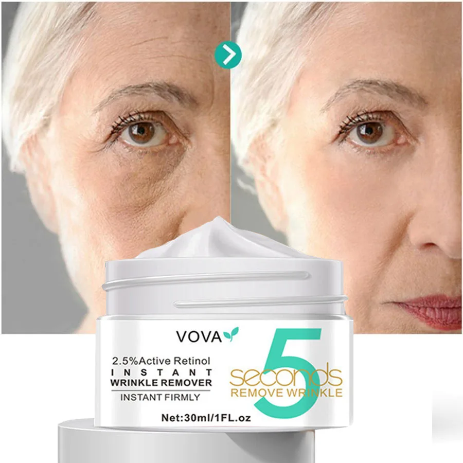 

5 Seconds Instant Wrinkle Removal Face Cream Lift Firm Anti-aging Fade Fine Lines Improve Puffiness Moisturizing Skin Care VOVA