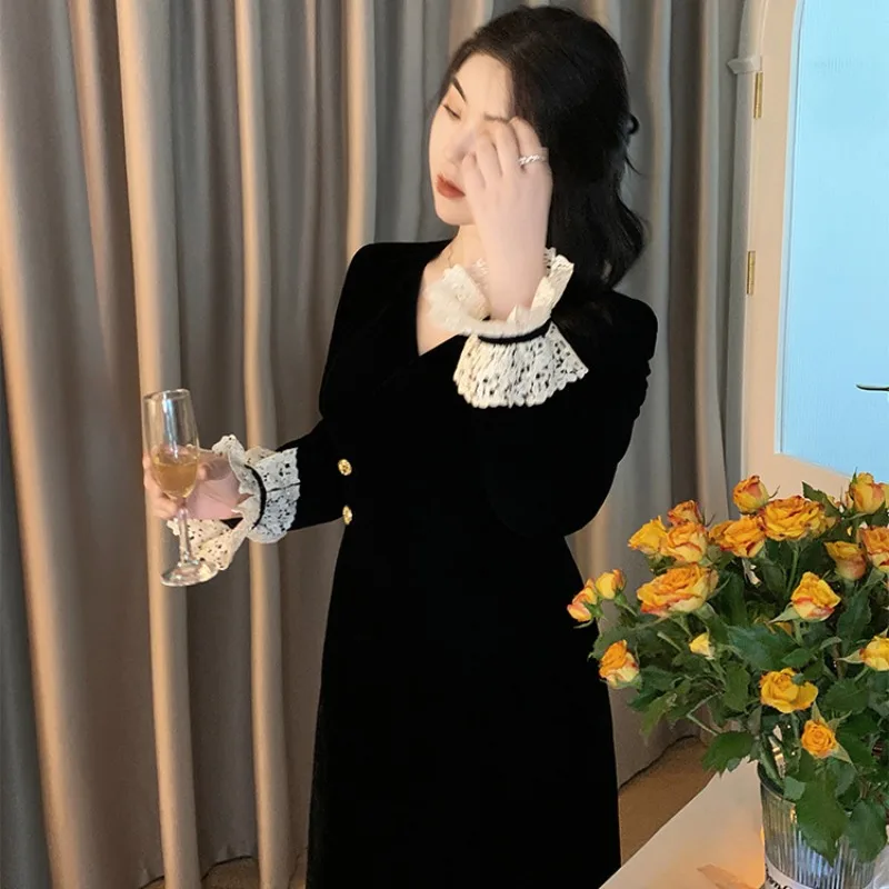 Женское платье-костюм новинка 2024 осенне-зимний костюм с юбкой Новое Элегантное