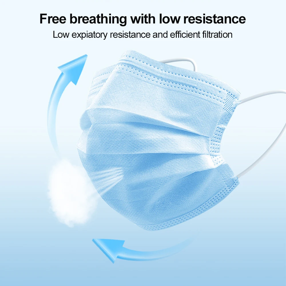 10-200pcs Certified surgical mask Disposable 3 Layer Ply Non-wove Meltblown Surgical Adults Safe Breathable Medical masks |