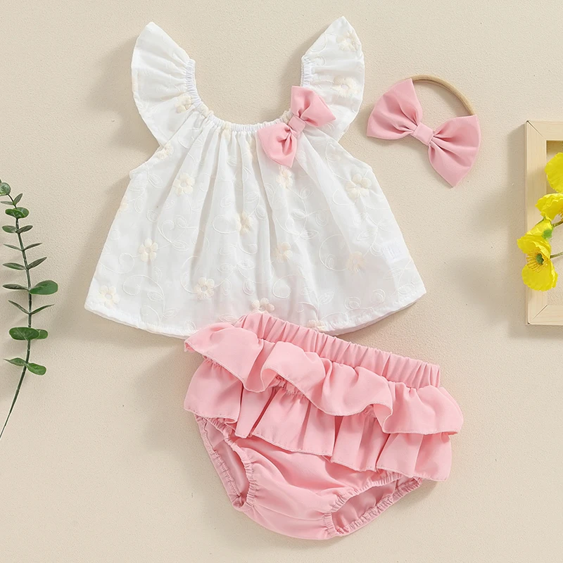 Летние шорты для новорожденных девочек от 0 до 18 месяцев