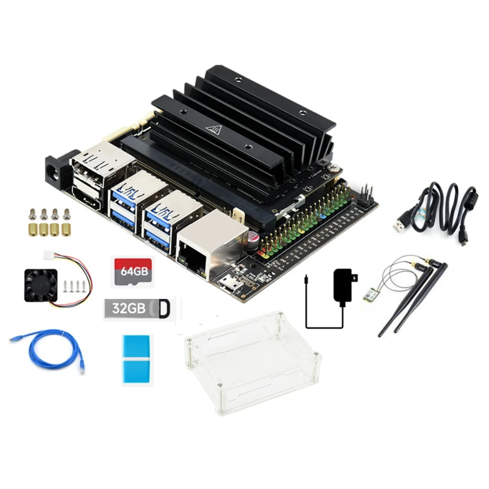 

For Nano 4GB Kit Intelligence Development Expansion Kit with Nano Module +Acrylic Case US Plug