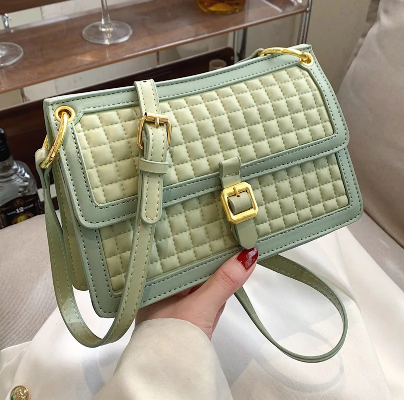 

Summer Women's Handbag 2022 New Vintage Crossbody Bag Pu Leather Luxury Designer Small Square Bag Ins Chic Ladies Shoulder Bags