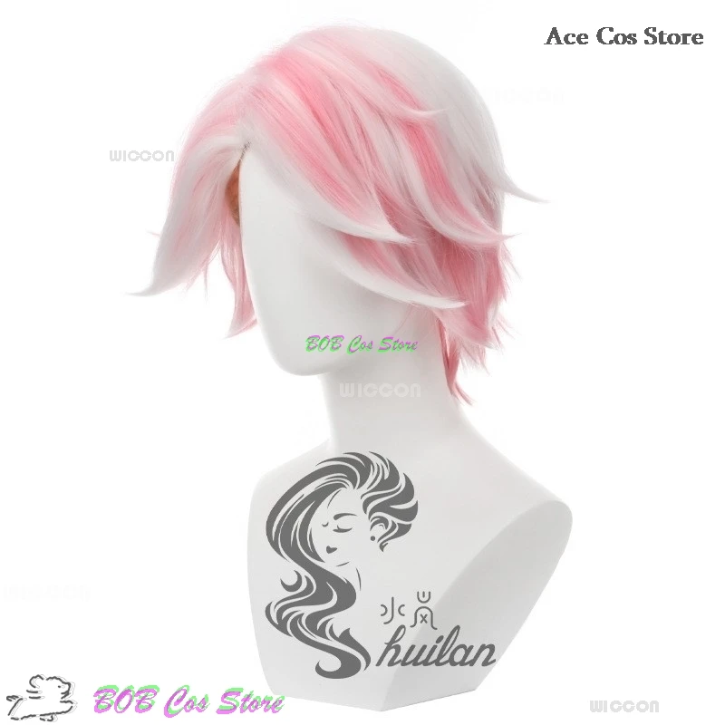 Hazbin Angel Dust Outfit Косплей Костюм отеля Розовый парик Onsie Сексуальный танцевальный