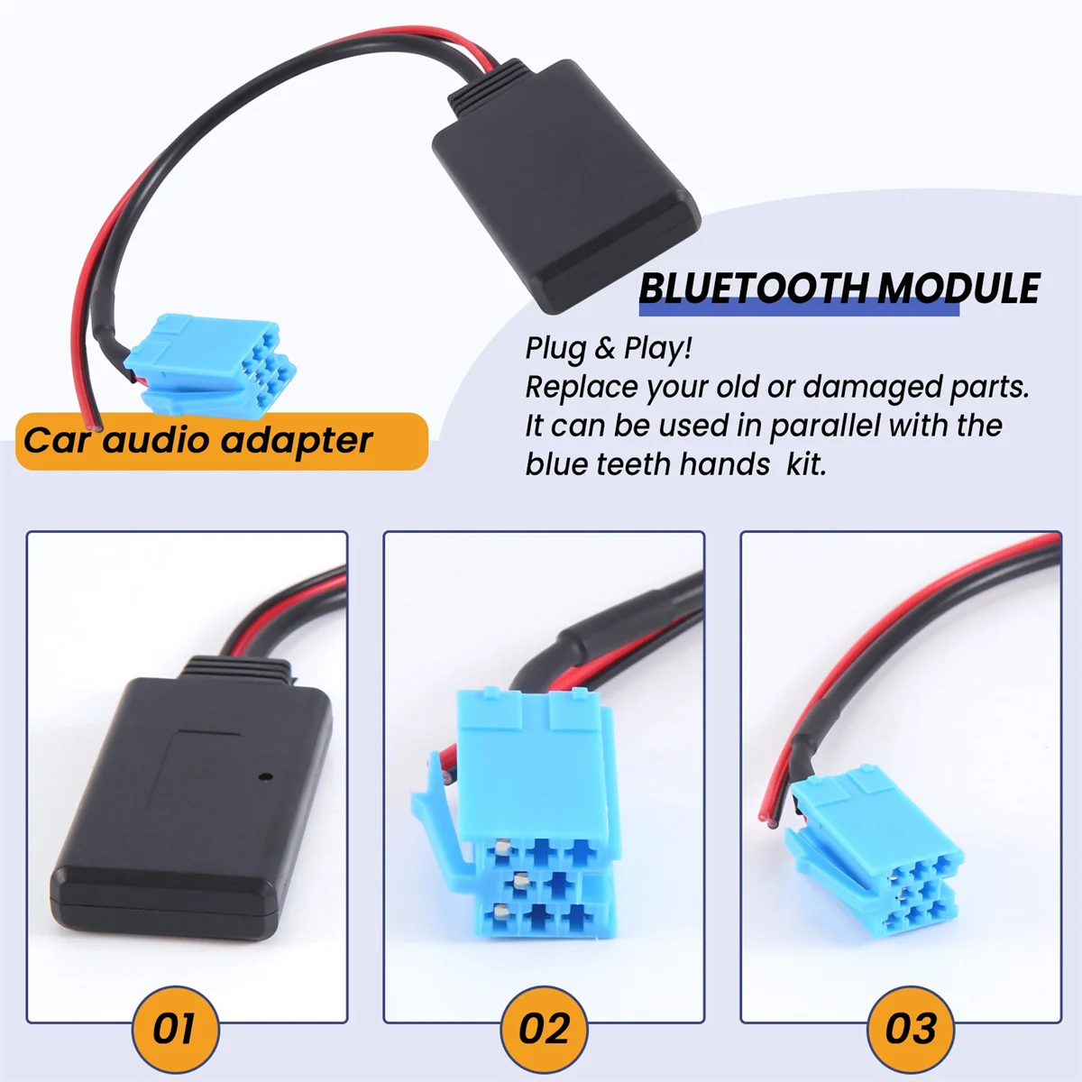 Музыкальный адаптер Aux Blue-Tooth с интерфейсом беспроводной радиоприемник стерео