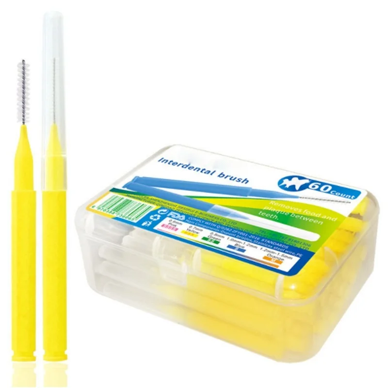 60 шт./компл. I-образная межзубная щетка Denta Floss межзубные средства для очистки