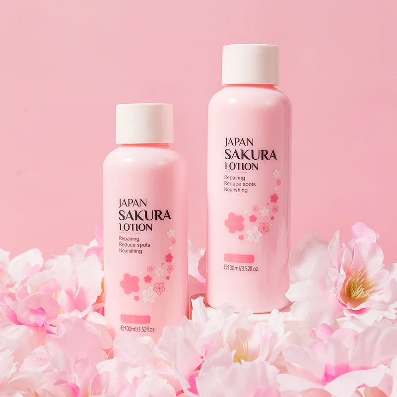 

LAIKOU Sakura Face lotion Moisturizing Essence Moisturizing Brightening Shrink Pores Repaire Toner Anti-Wrinkle Facial Skin Car
