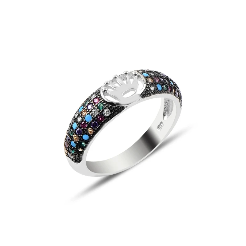 

Серебряное 925 пробы кольцо с фианитом