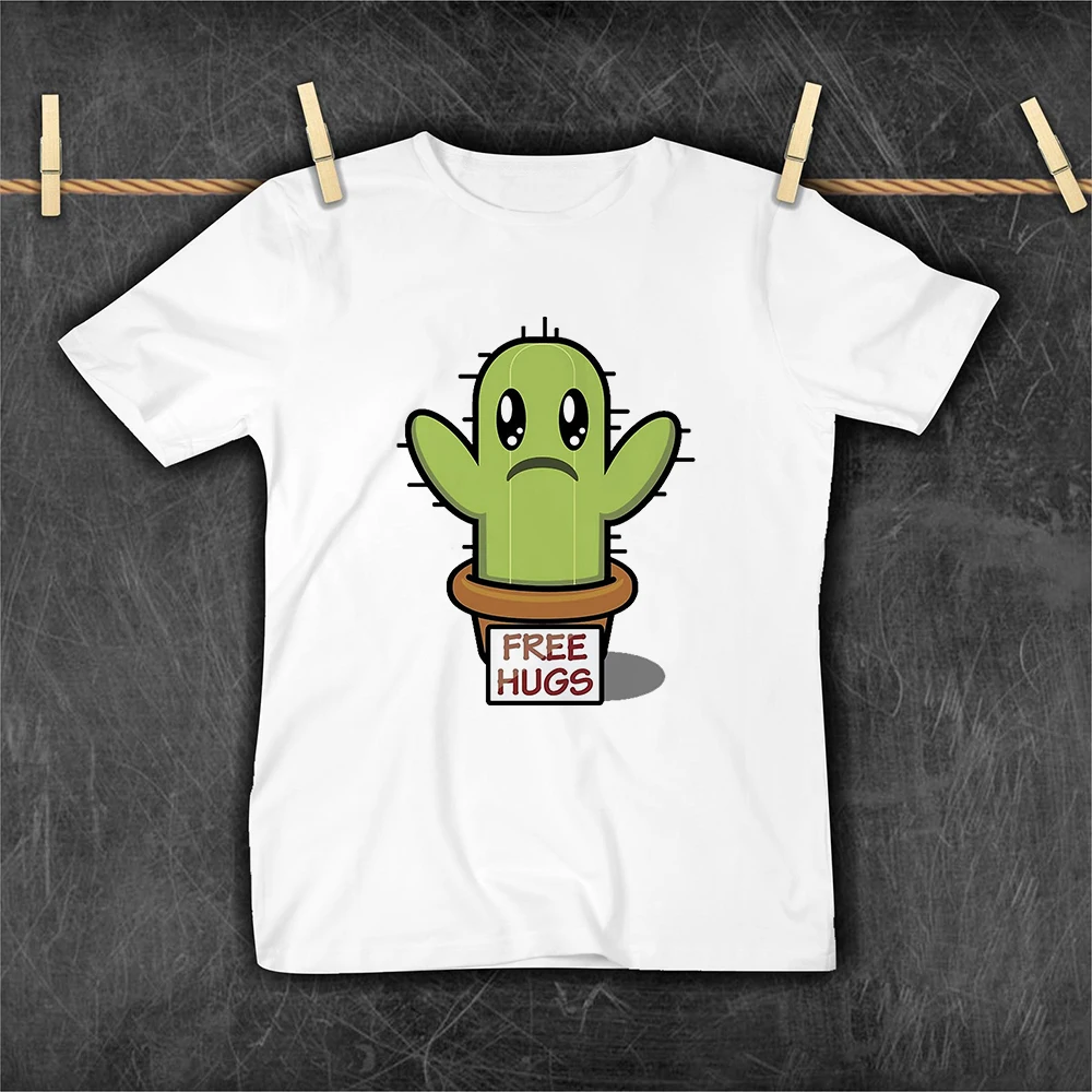 Летняя одежда Yeskuni с забавными кактусами для мамы и дочери семейная уличная