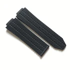 Ремешок силиконовый для мужских часов HUBLOT, 25*19 мм, водонепроницаемый, на резиновой цепочке