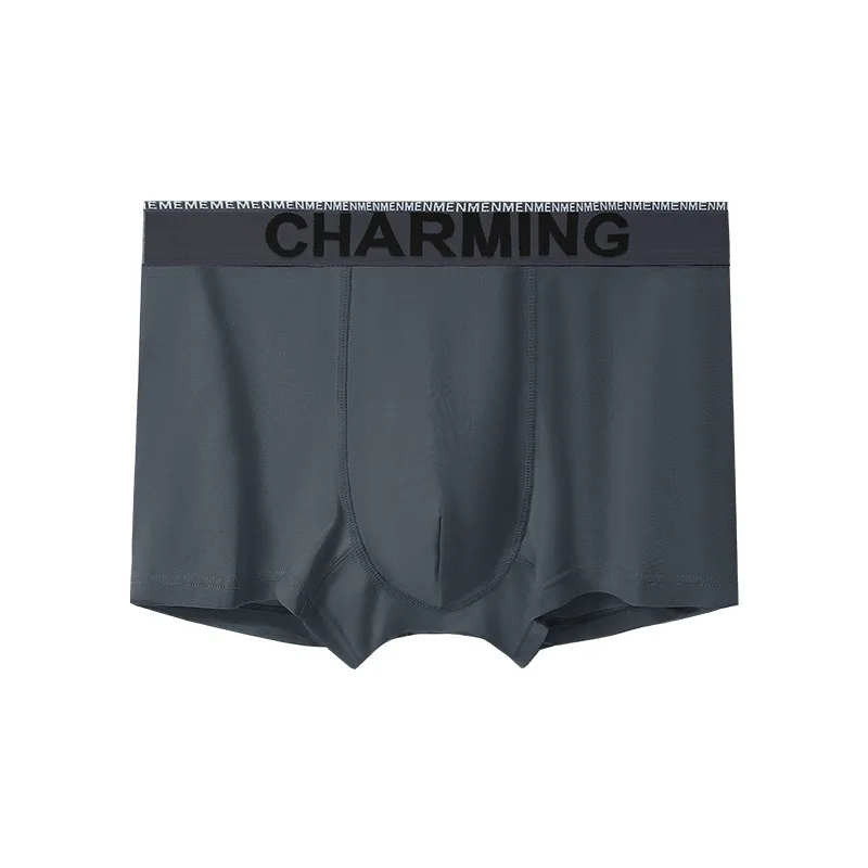 Two pack men's panties Modal cotton crotch traceless men's breathable ice silk boxers men's style boys