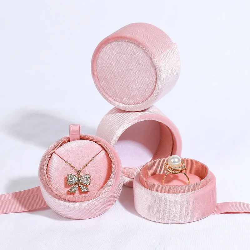 

Octagonal Corduroy Ring Box Holder Jewelry Organizer Necklace Earrings Jewelry Storage Bearer for Ceremony Girls Proposals