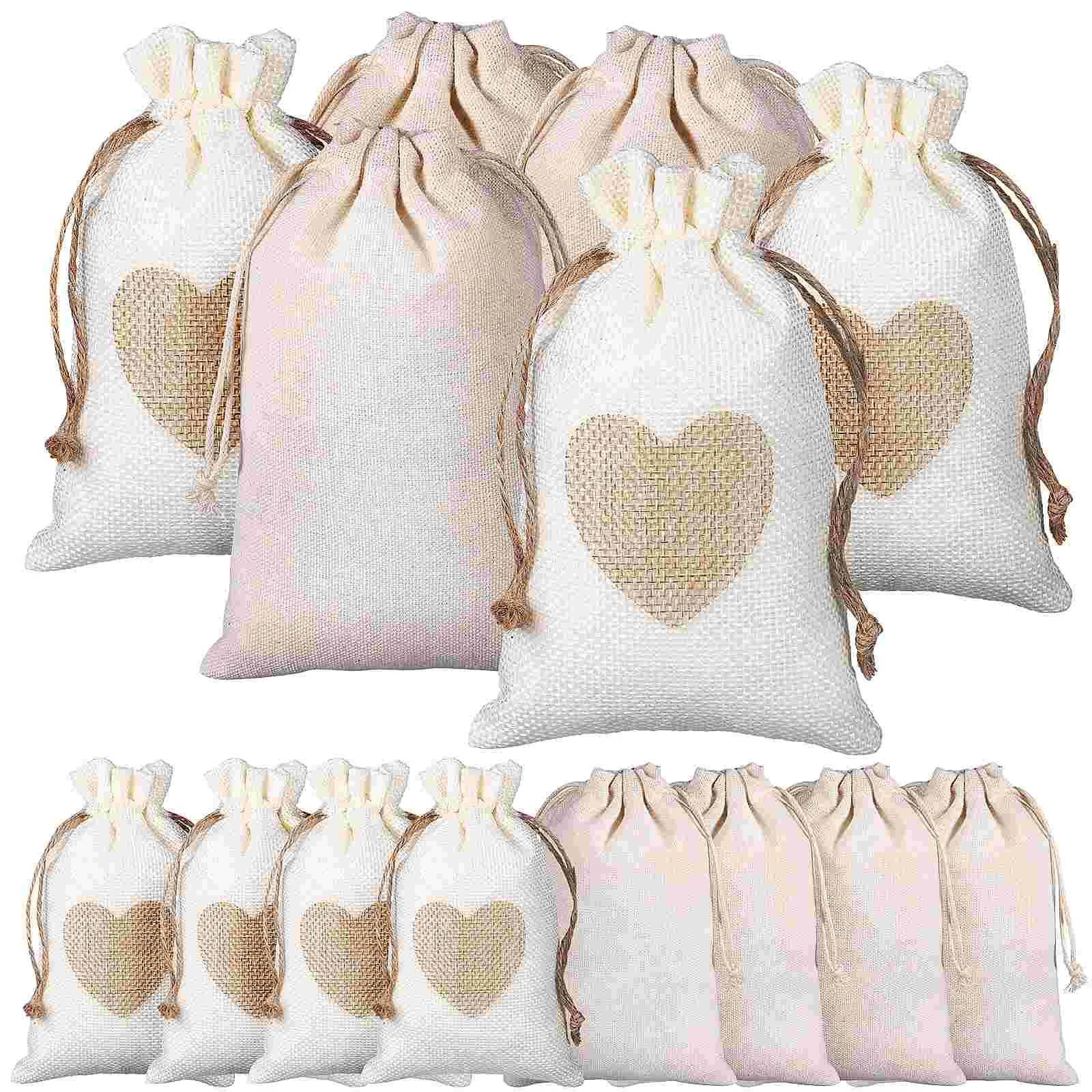 

24 Pcs Small Cloth Bags Storage Fabric Fall Drawstring Treat Cotton Travel Craft Cover