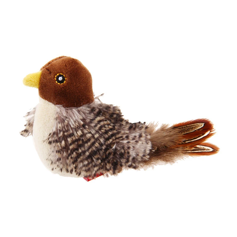 

Pet Toys Melody Chaser Series Cat Toy Native Feather Simulation Design Simulate The Real Sounds of Animals Toy for Children Cat