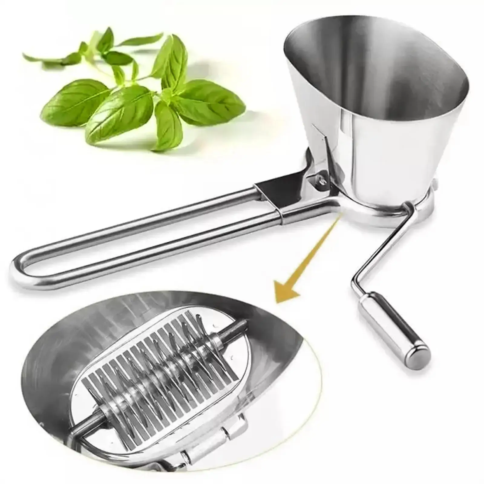 

Steel Coriander Chopper Herb Mincer Grinder For Parsley Vegetable Grater Cooking Utensil Kitchen Accessories Hot U5y7