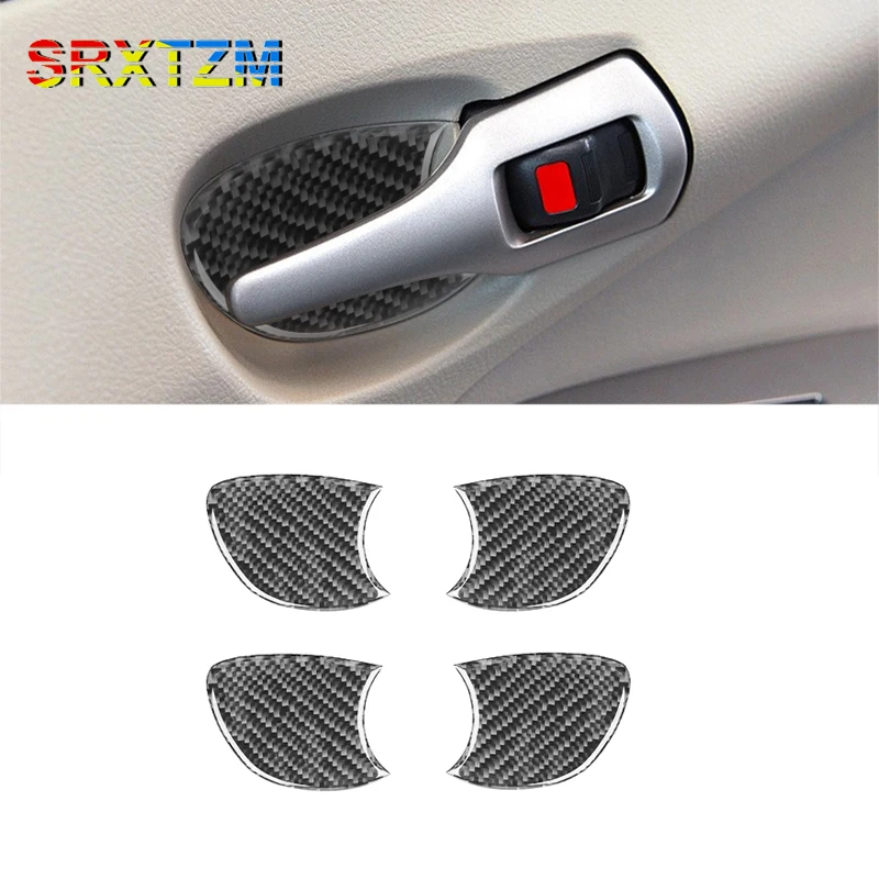 

Carbon Fiber Car Inner Door Handle Bowl Decorative Cover Stickers For Toyota Corolla 2006-2012