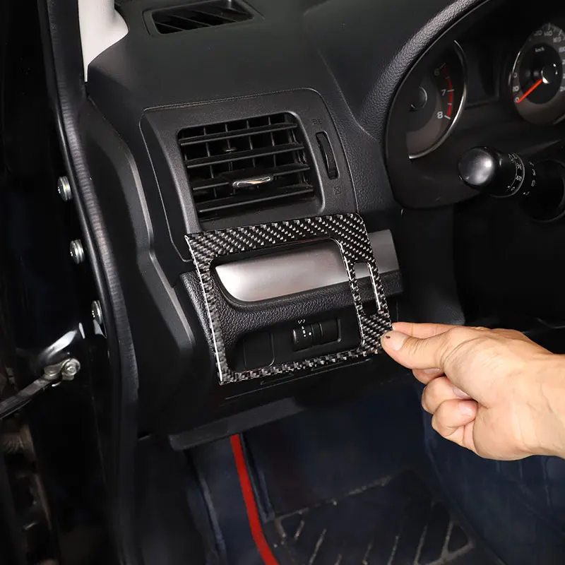 

For Subaru Forester 2013-2018 Soft Carbon Fiber Car Air Conditioner Side Air Vent Frame Cover Trim Sticker Car Accessories