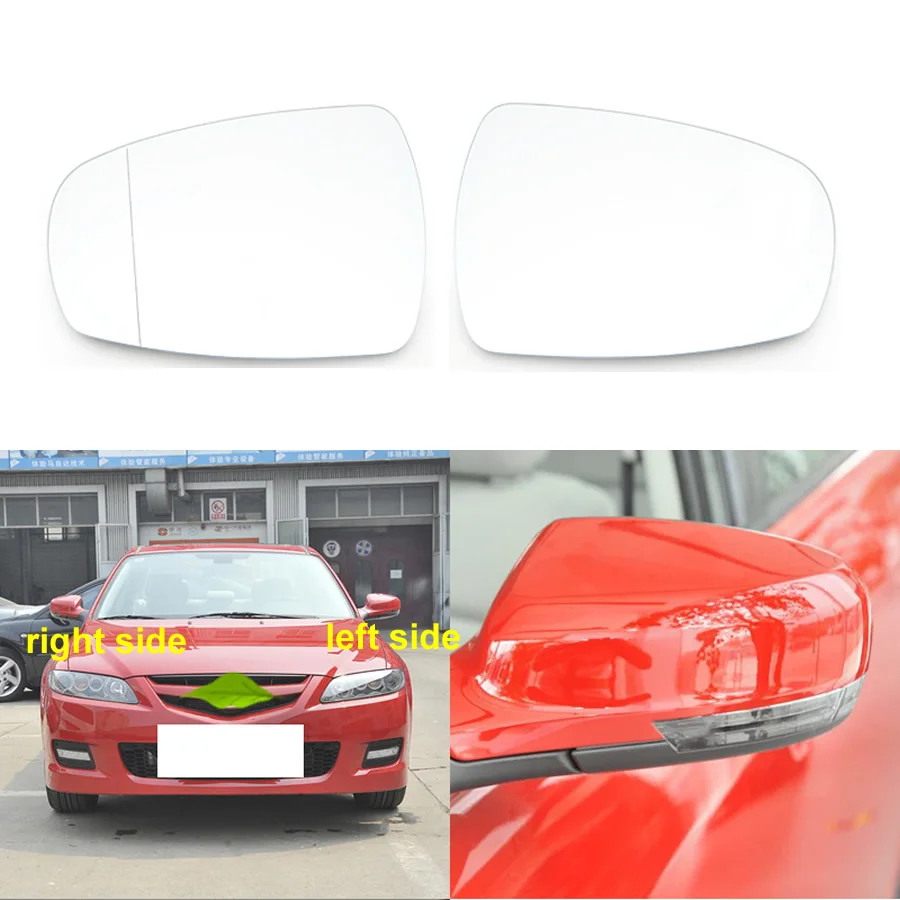 

For Mazda 6 M6 2013 2014 2015 2016 Car Accessories Exteriors Part Side Rearview Mirror Lenses Reflective Glass Lens 1PCS