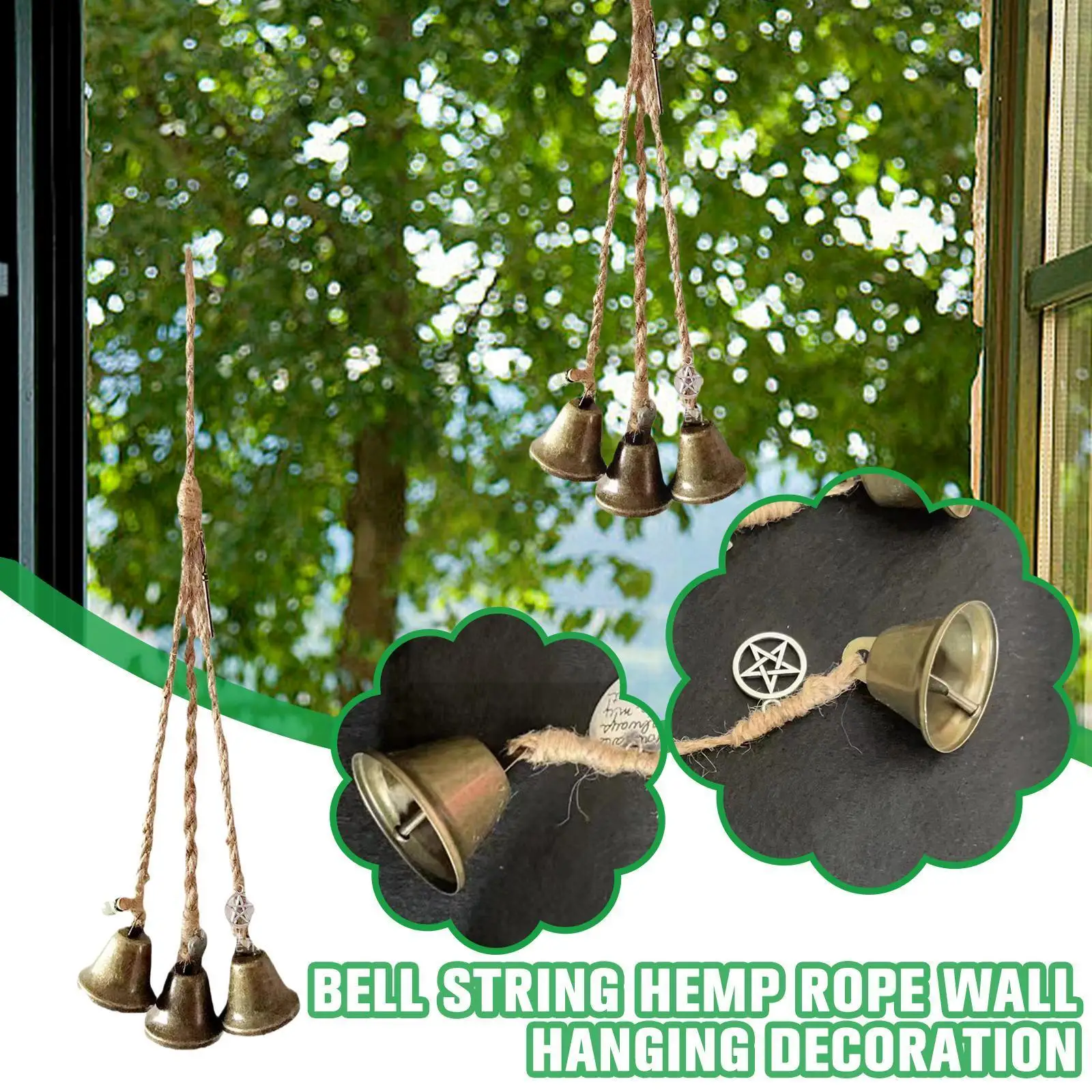 

Blessing Bells Unique Wind Chimes Pendants Amulet Evil Wind Home Witch Spirit Hanging Chimes Wall Witchcraft H5G9