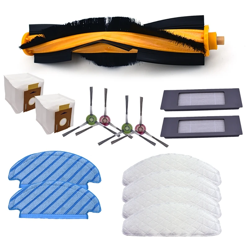 

Filter Side Brush Roller Mop Cloth For Ecovacs Deebot Ozmo T8 T9 Vacuum Cleaner Robot Parts Replacement Bags Accessories
