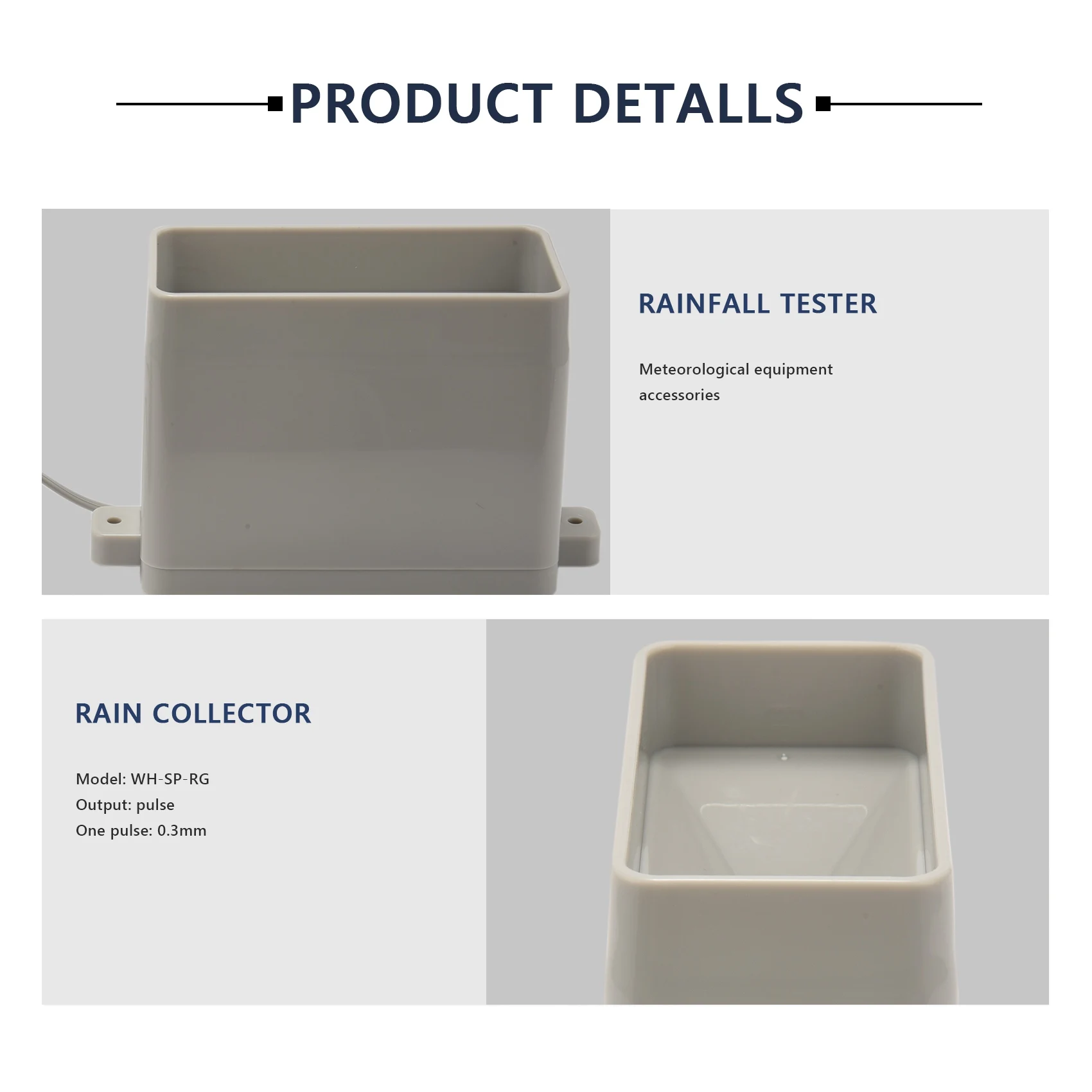 Лидер продаж Метеорологический измеритель дождя метеорологическое