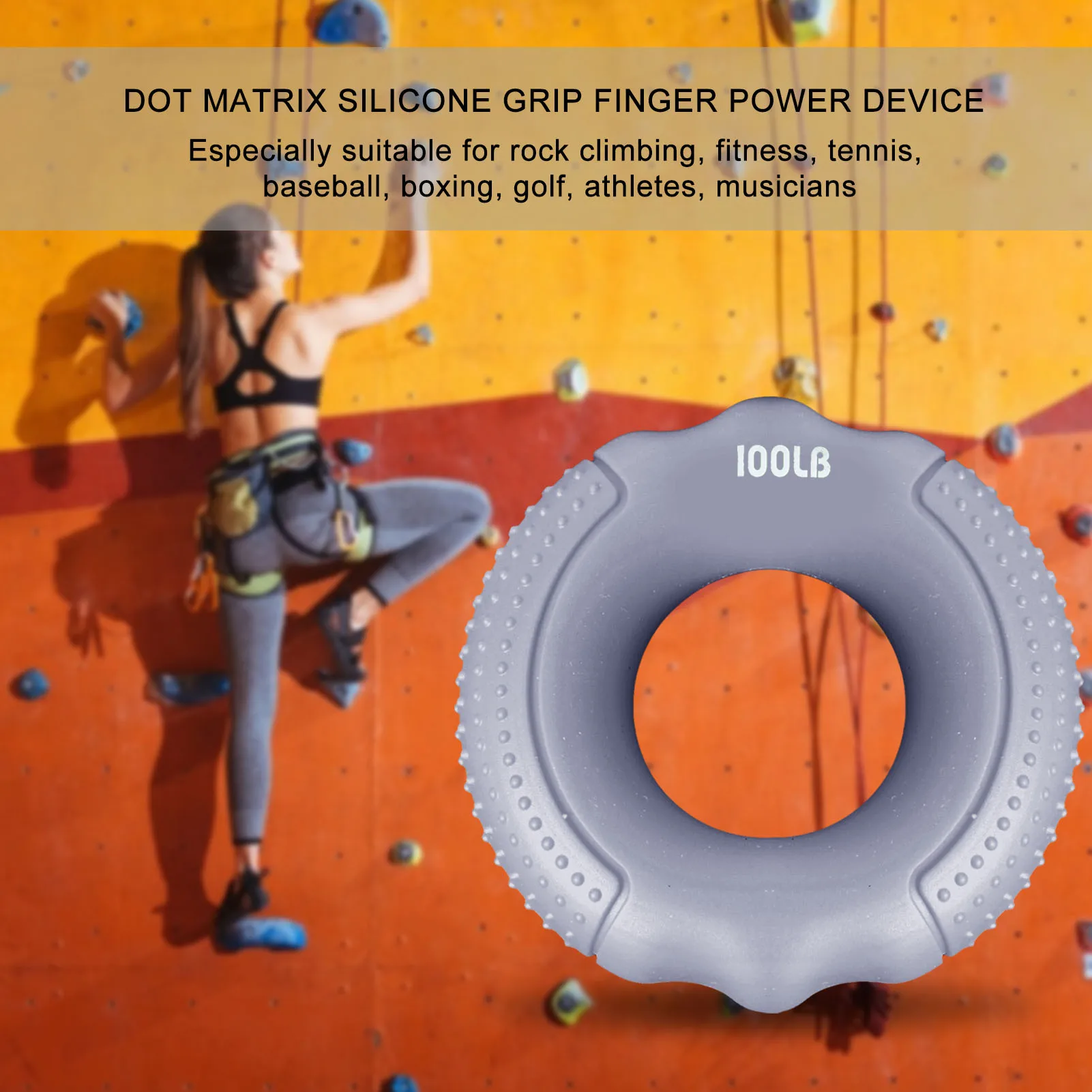 Силиконовое кольцо-усилитель для пальцев 100 фунтов