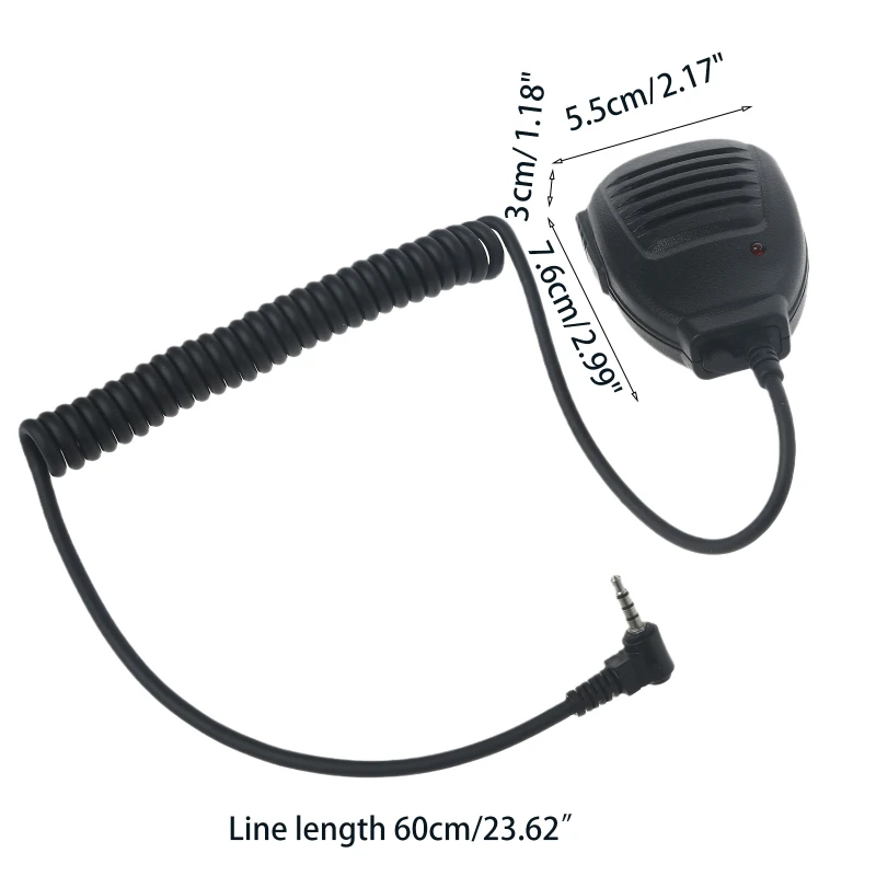 black 3 5mm hand microphone with indicator compatible for baofeng bf t1 bf t8 uv 3r microphone free global shipping