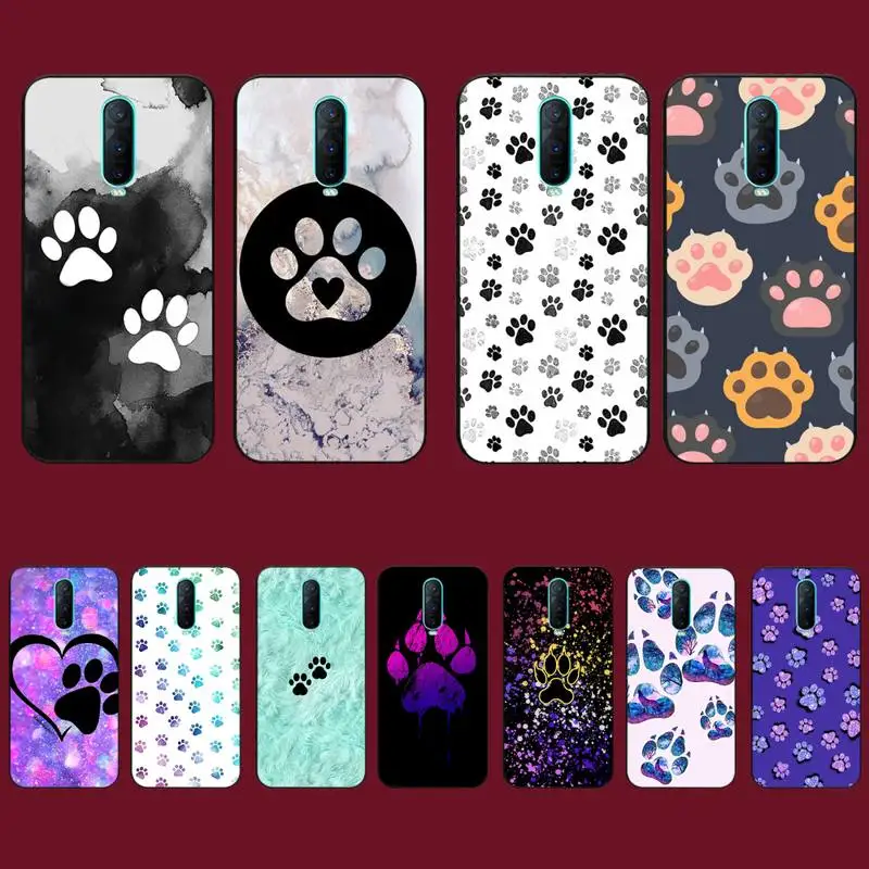 

Dog Paw Phone Case for Vivo Y91C Y11 17 19 17 67 81 Oppo A9 2020 Realme c3