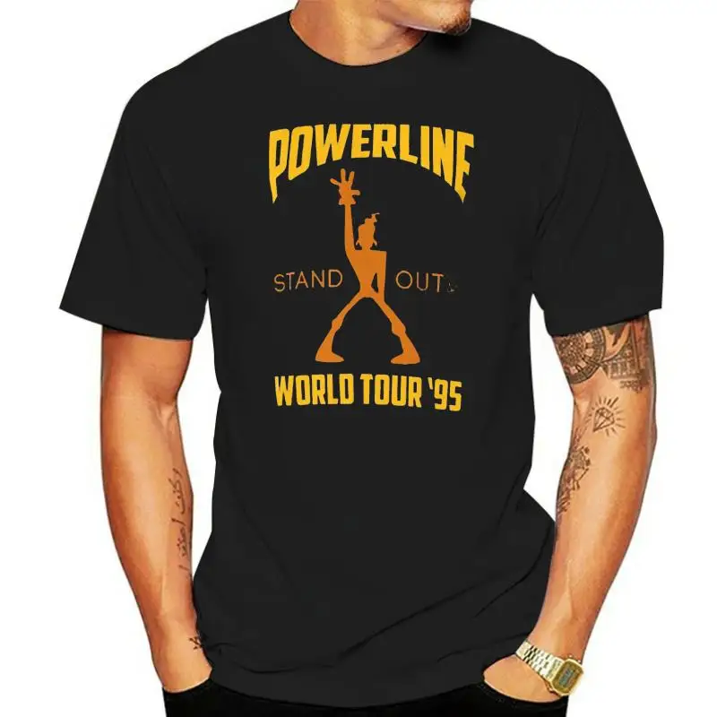 Powerline Stand Out World Tour 95 T shirt goofy movie powerline stand out world tour band