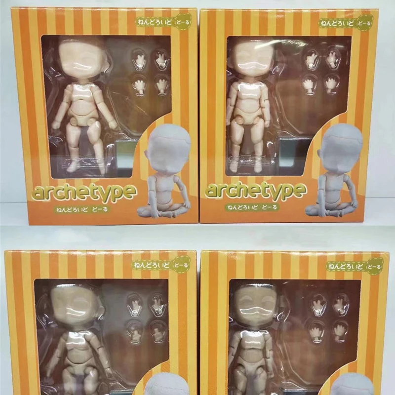 Фото Фигурка 12 см, подвижная модель тела для экшн-фигурок, GSC Mini Ob11, кукла-манекен для рисования и скетчинга №1