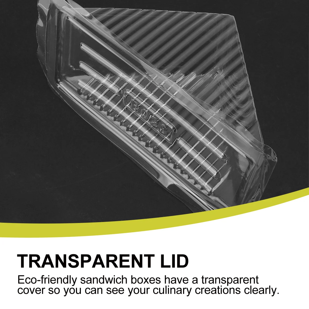 100 шт. упаковочная коробка контейнеры для сэндвичей и выноса еды треугольный