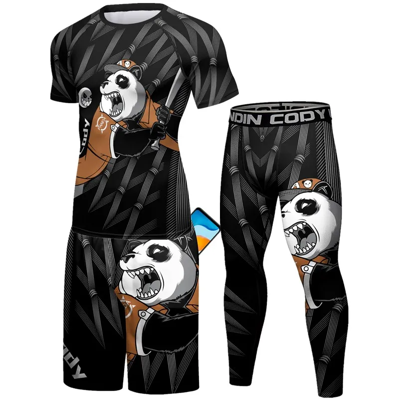 Мужские футболки Jiu Jitsu Rashguard шорты для ММА компрессионные майки Boxeo кикбоксинга