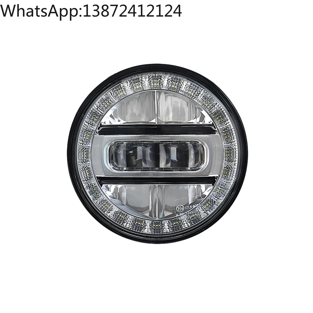 Фото Светодиодные фары AUKMA для Harley Davidson 5,75 дюймов, светодиодные фары, проектор Halo, круглый мотоцикл Sportster Dyna №1