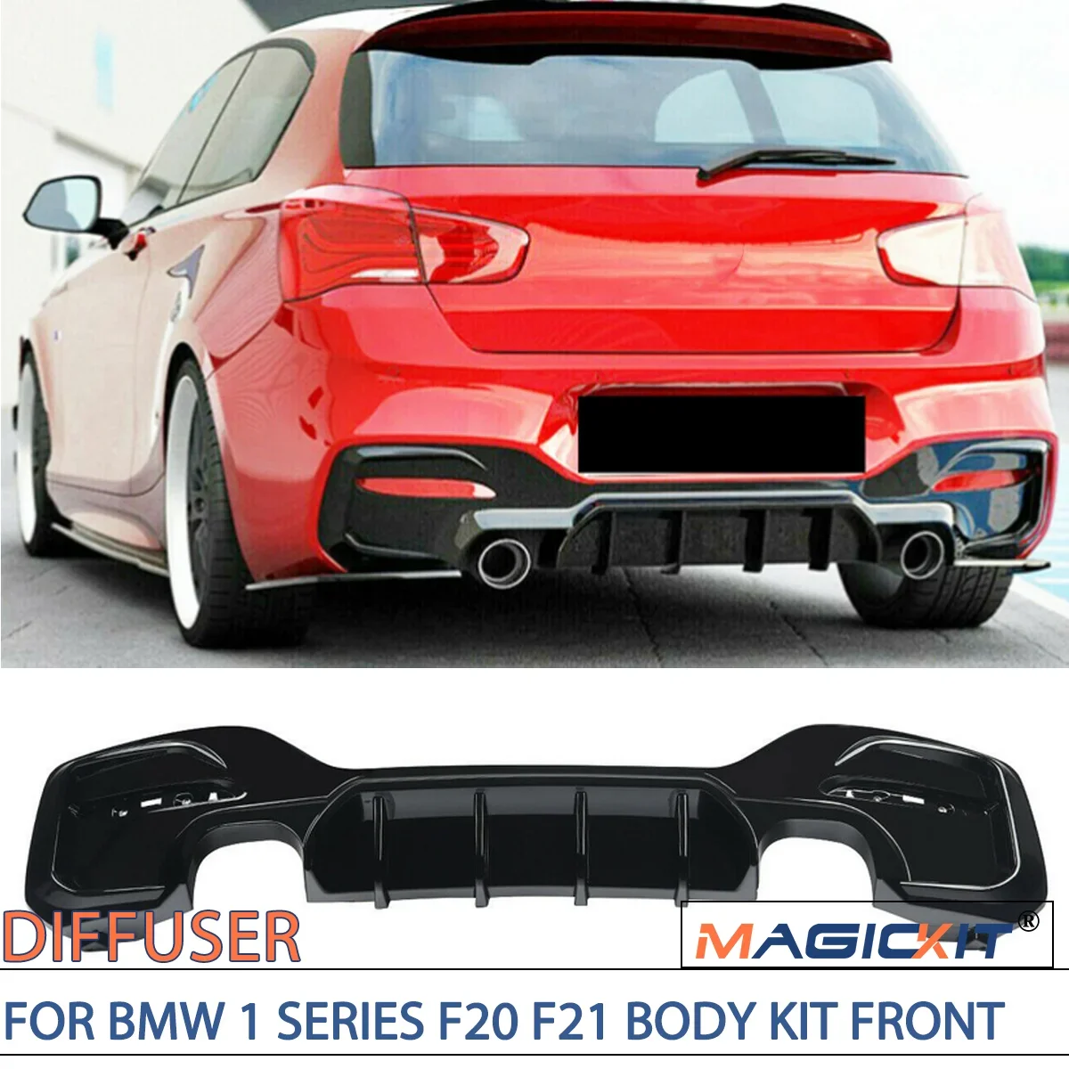 Передний сплиттер для BMW 1 серии F20 F21 2015-2018