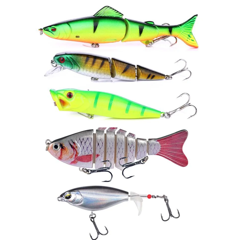 

5 шт., искусственная жесткая приманка, смешанные приманки, приманка в виде гольяна, рыболовные приманки, верхняя Рыболовная Снасть