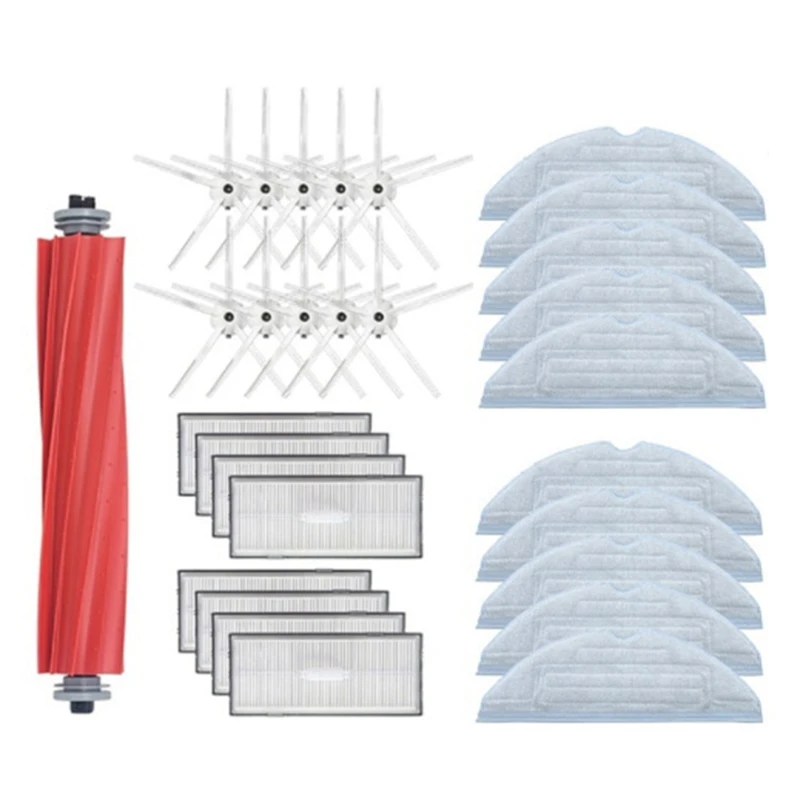

For Roborock S7 T7S T7splus Accessory Of Washable Hepa Filter Main Side Brush Mop Cloth Robot Vacuum Cleaner Parts