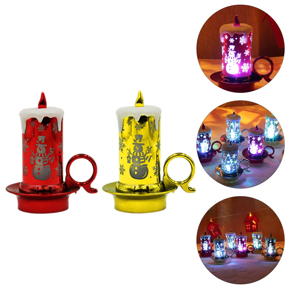 

4Pcs Lamps Creative Decorative Festive Electric for Christmas