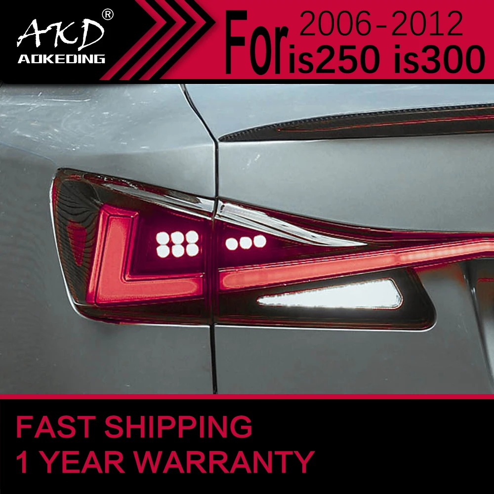 

Car Lights For Lexus Is250 Is300 Led Tail Light 2006-2012 Is350 Rear Stop Lamp Brake Signal Drl Reverse Automotive Accessories X