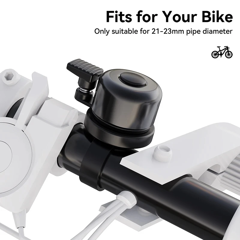 

Classic Bike Bell for Apple AirTag Case Waterproof AirTag Bike Mount Bicycle Bell for Air Tag GPS Tracker Under Bike Bell Holder