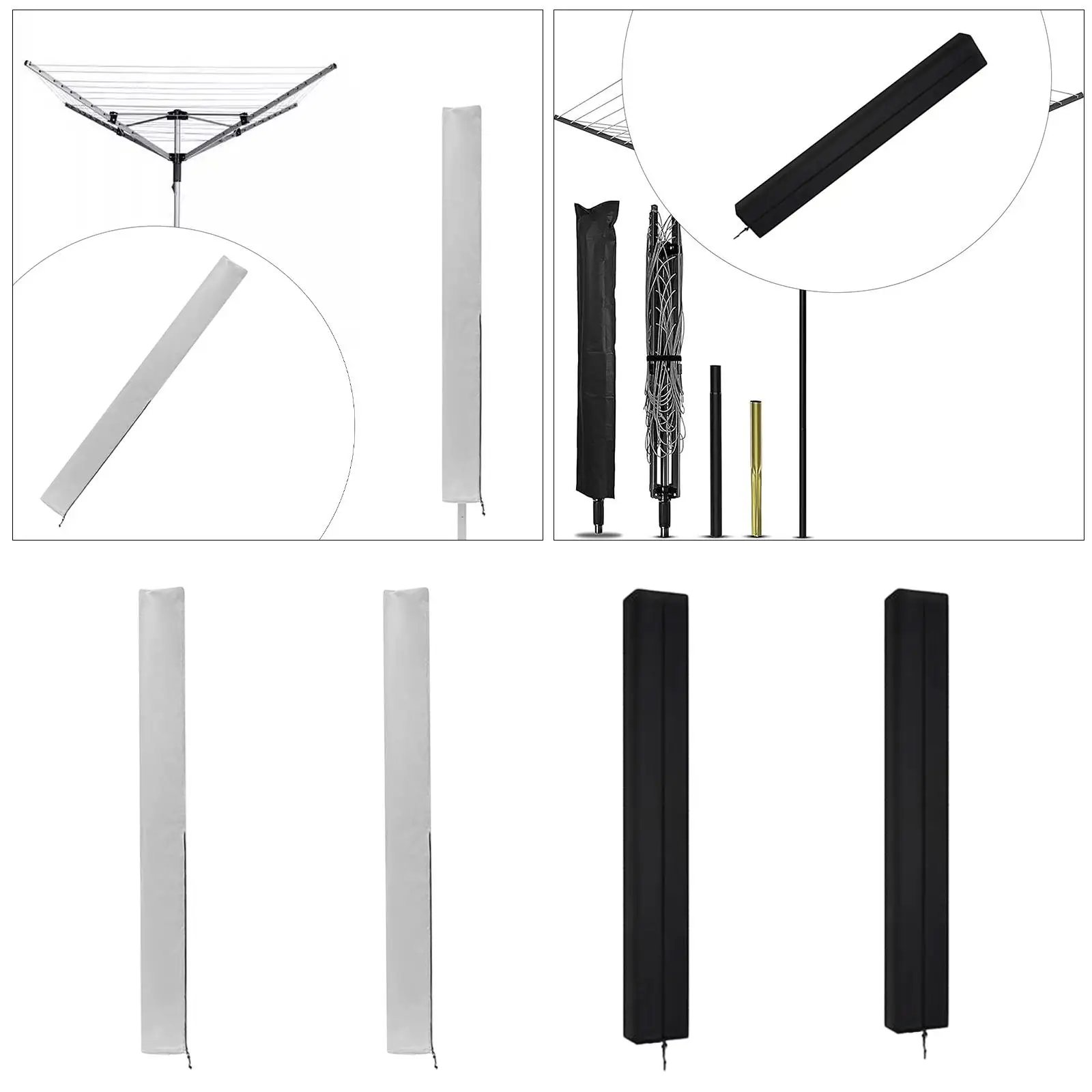 Clothes Drying Rack Cover Outdoor Camping Umbrella Protect Premium Rotary Clotheslines for Laundry