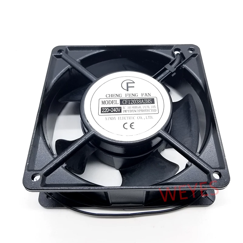 Новинка для охлаждающего вентилятора CF12038A2HS AC 220 В-240 В 0 14a/0 1a 50/60 Гц 12038 12 см 120*120*38
