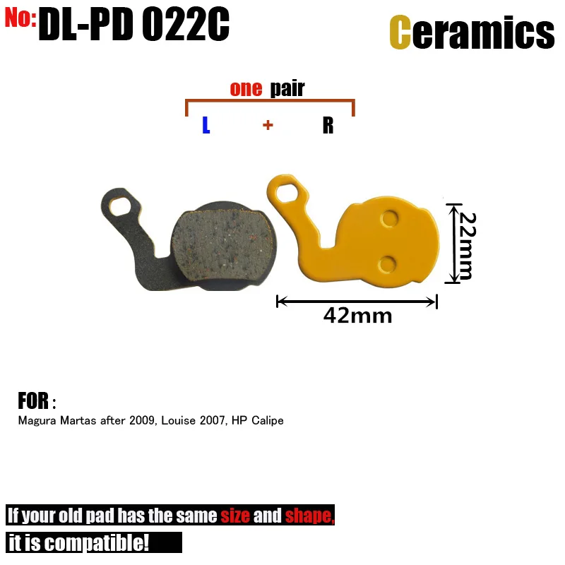 DELT 10 пар велосипедных дисковых тормозных колодок для Magura Martas после 2009 года Louise 2007